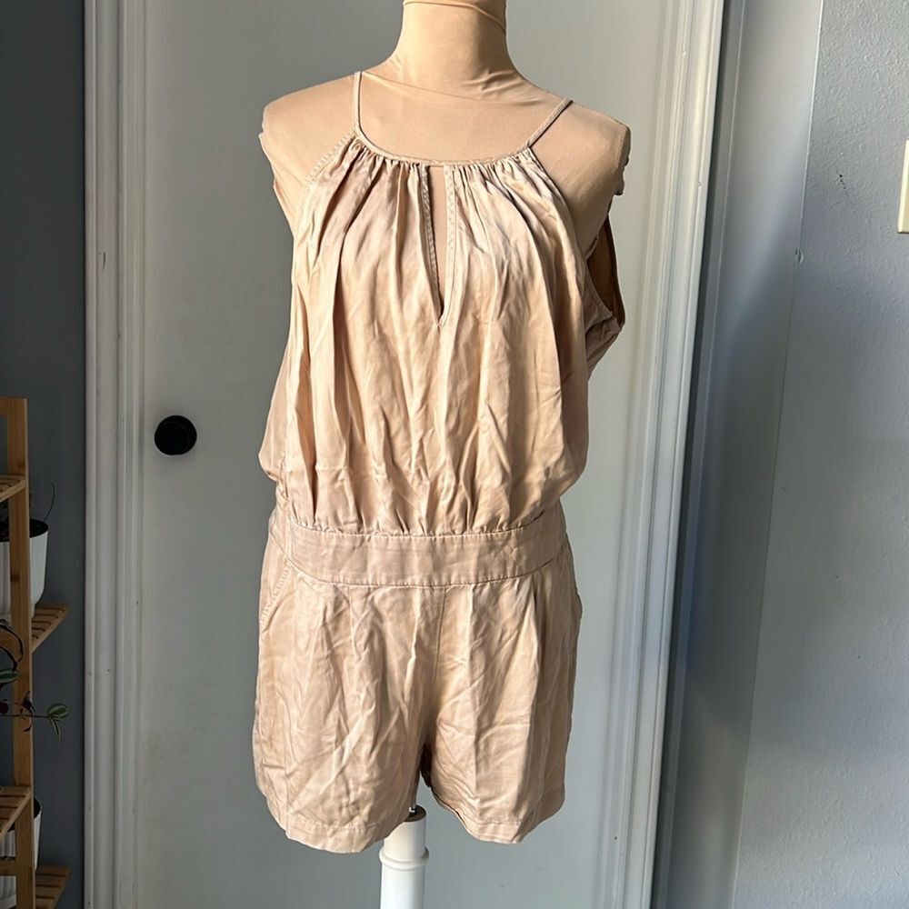 Sleeveless Halter Drawstring Romper - image 2